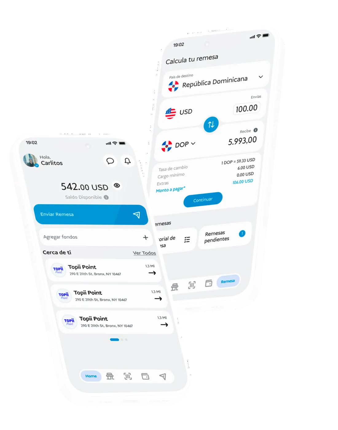 TOPii USA - Send money to your family